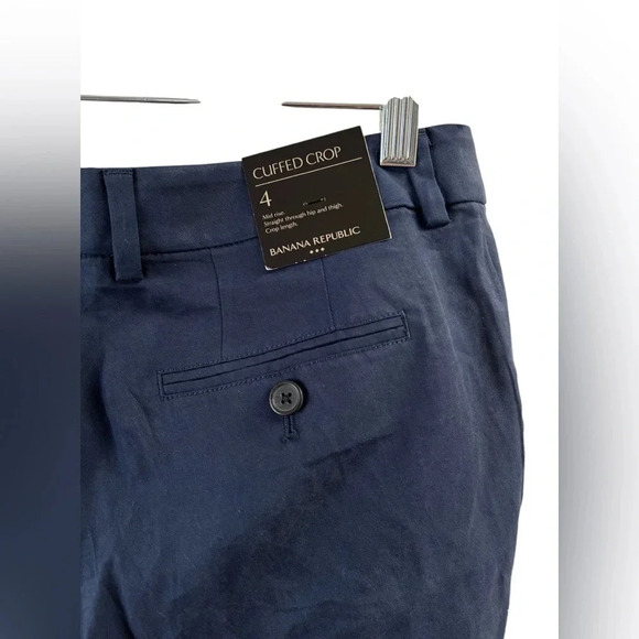 Banana Republic cuffed crop navy blue pants - Picture 4 of 4